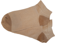 Load image into Gallery viewer, Two Tone Low Cut Brown Socks