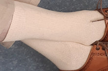 Load image into Gallery viewer, Mid Calf Brown Socks worn with Brown Shoes